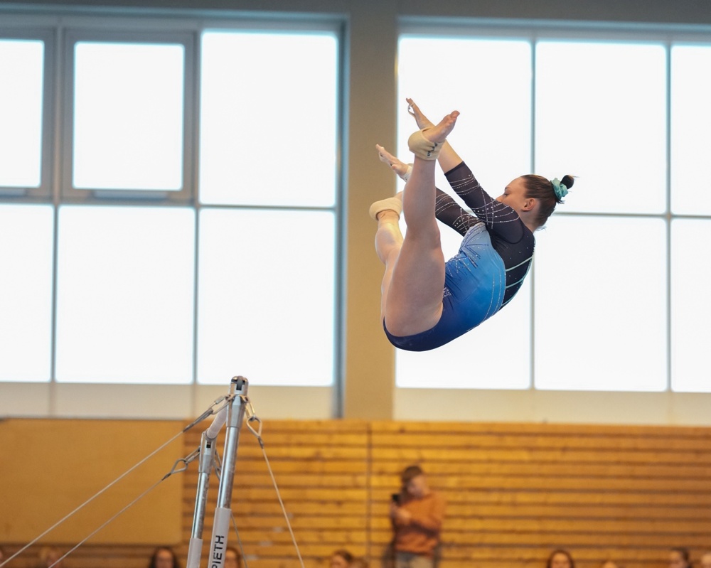 Sina Tittel zeigte erstmalig einen Jägersalto, Foto: Janett Pietsch